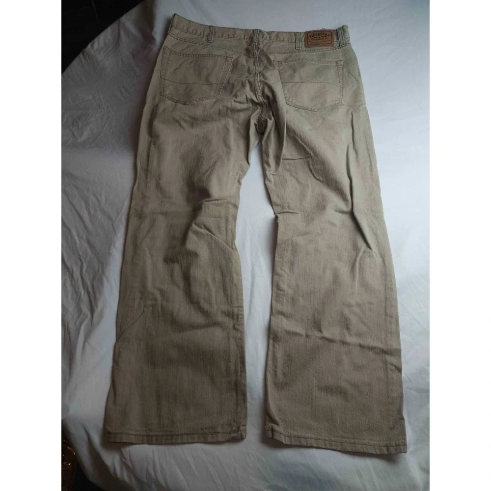 Levis Chino Pants Mens 40x28 Beige Preppy Smart Casual Straight Leg Workwear